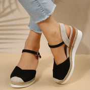 Courtney | Women's Closed Toe Wedge Sandals Shoes & Sandals