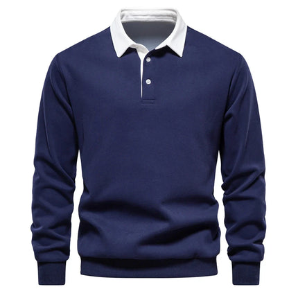 Darren™ | Timeless Polo Pullover Navy
