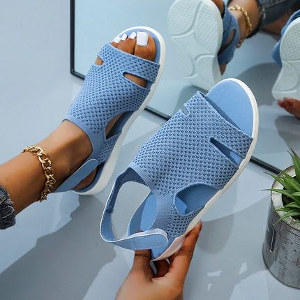 Ellery™ | Open Toe Orthopedic Sandals Light blue Shoes & Sandals