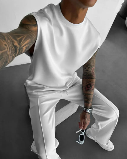 Two‑Piece Bamboo Lounge Set Men Set
