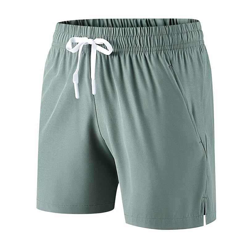 Men’s Lightweight Casual Beach Shorts Summer Army Green Shorts