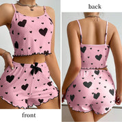 Women’s Love-Print Pajama Set Women's Tops