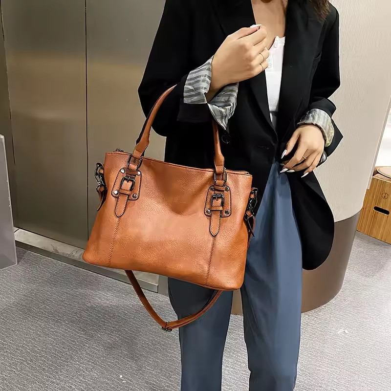 Shiena | Elegant Leather Shoulder Bag Shoulder Bags