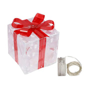 LED Illuminated Gift Box Ornament 19cm Accessories
