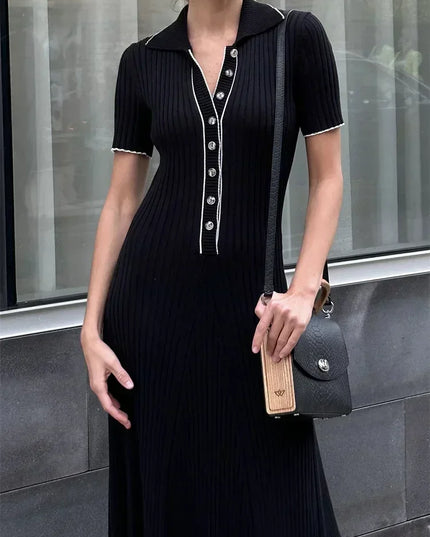 Cosette™ | Casual Knitted Maxi Dress Dresses