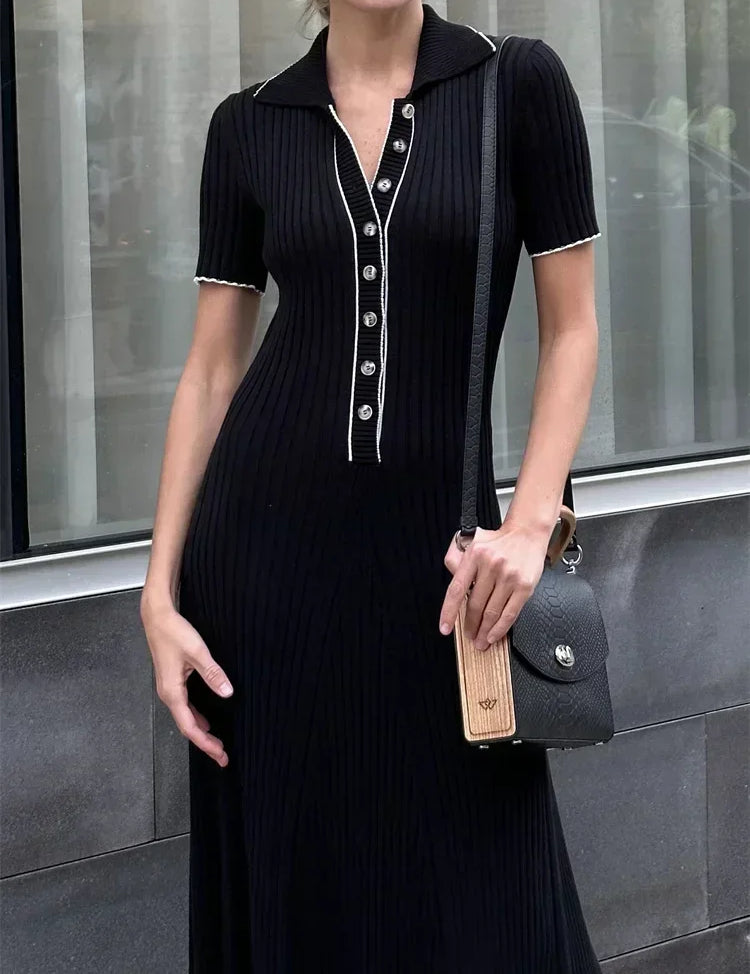 Cosette™ | Casual Knitted Maxi Dress Dresses