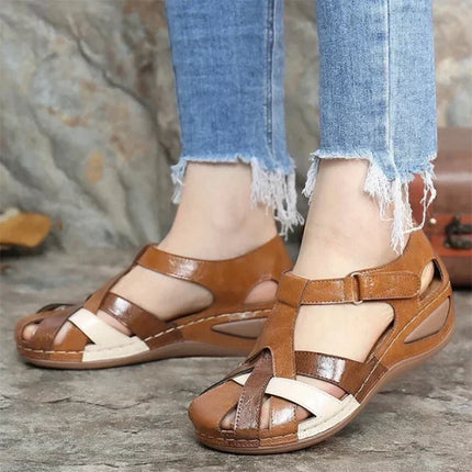 Melody™ | Casual Orthopedic Wedge Sandals Brown