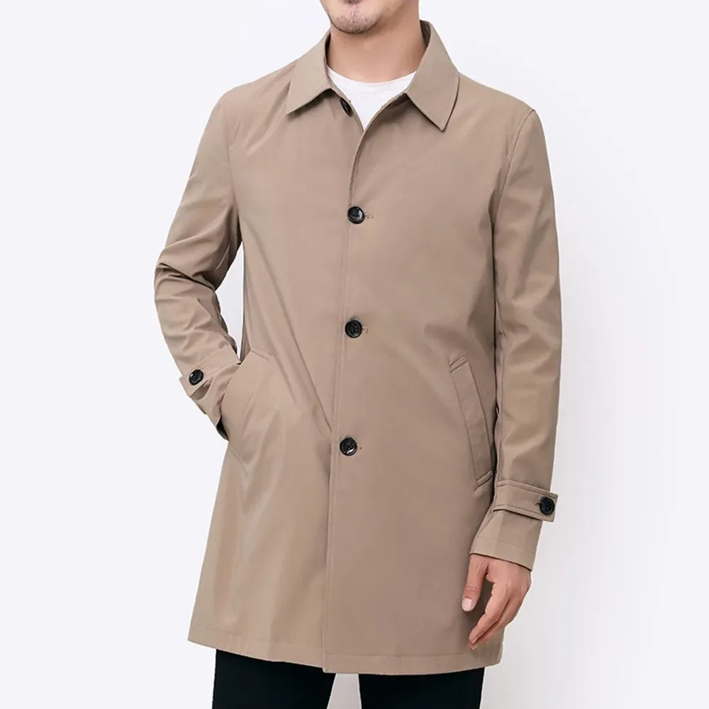 Classic Water-Repellent Overcoat Coat