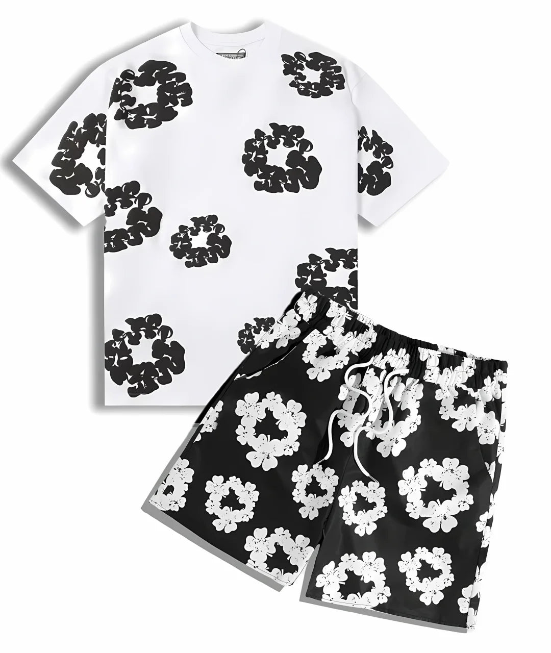 Summer Casual Printed Men’s Suit – Stylish & Cool SUTKDS381TQAH Men Set