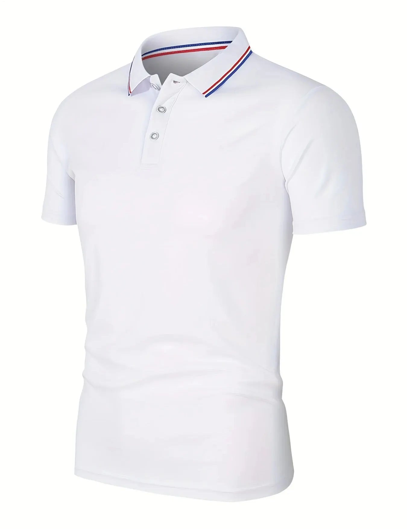 Premium Men’s Breathable Cotton Polo T-Shirt White T Shirts