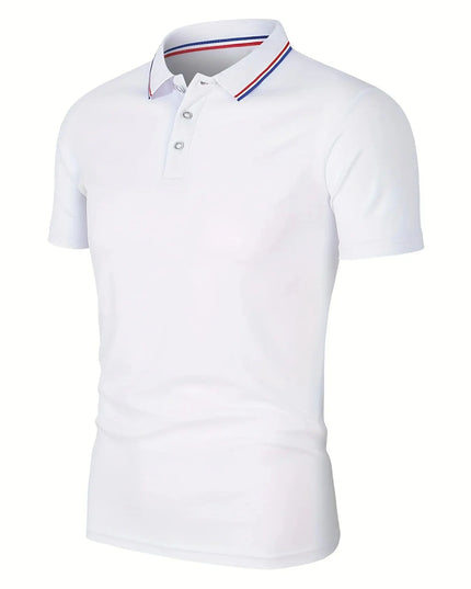 Premium Men’s Breathable Cotton Polo T-Shirt White T Shirts