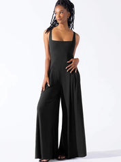Women's High‑Waist Wide‑Leg Sleeveless Jumpsuit Jumpsuit