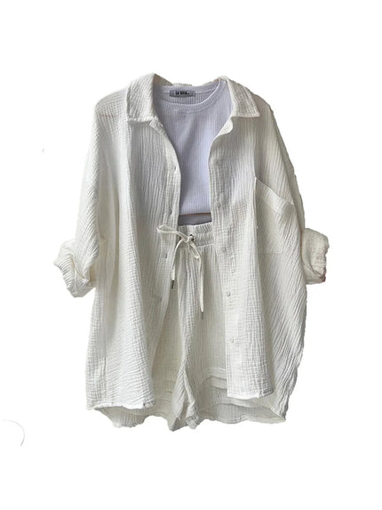 Carmen™ | Casual Cotton Set for Women White
