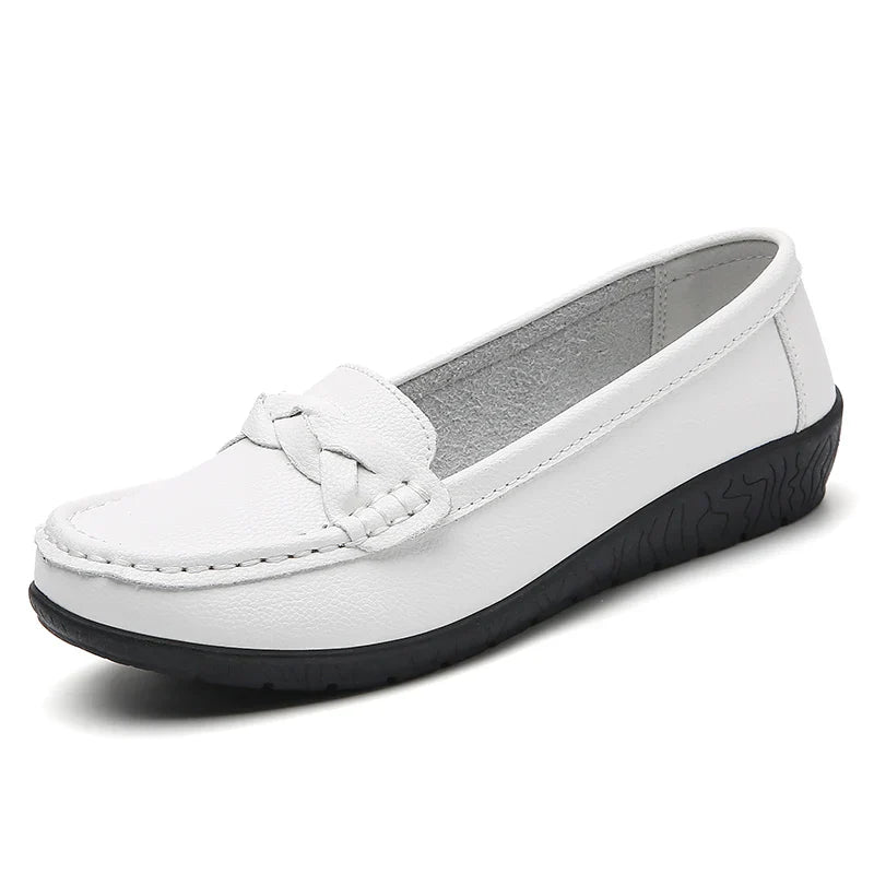 Diana - Genuine Leather Moccasin Women Shoes