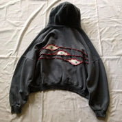 Harajuku Eye Patchwork Hoodie Men's Hoodie