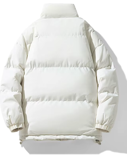 Collared Puffer Jacket Men's Clothing