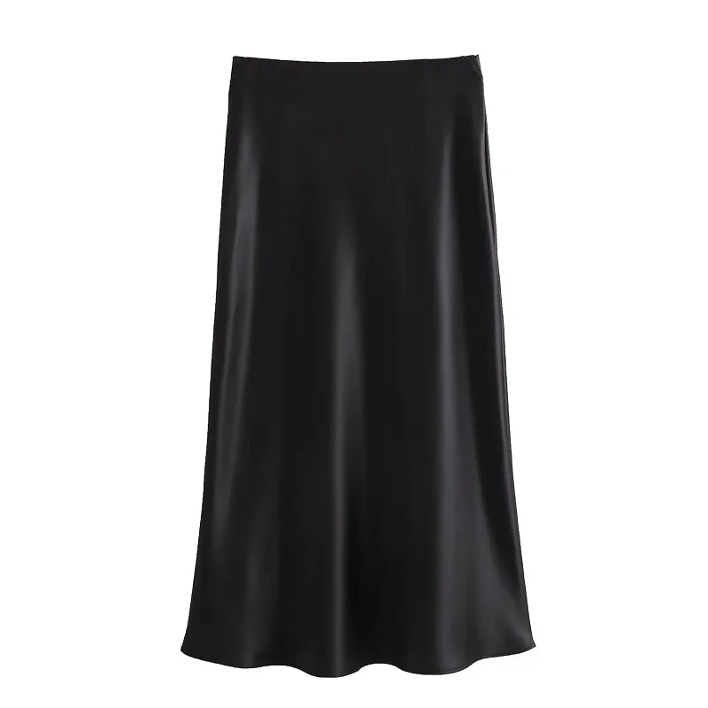 Juliet | Silk Skirt Black