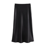 Juliet | Silk Skirt Black