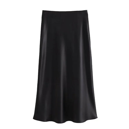 Juliet™ | Silk Skirt Black