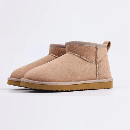 Warm Fuzzy Snow Boots for Winter Apricot Fuzzy Snow Boots