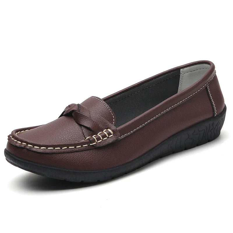 Diana - Genuine Leather Moccasin Women Shoes