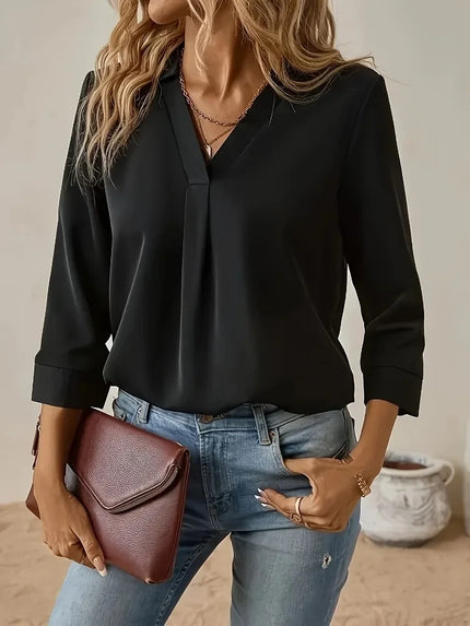 Wendy | Elegant Spring Shirt black