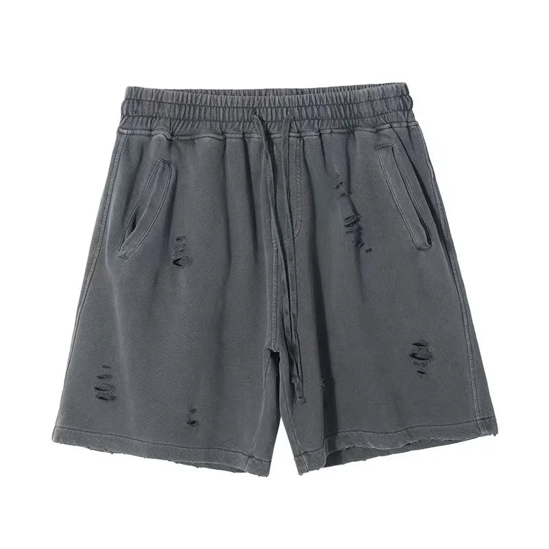 Cut-Up Vintage Shorts Dark Grey Shorts