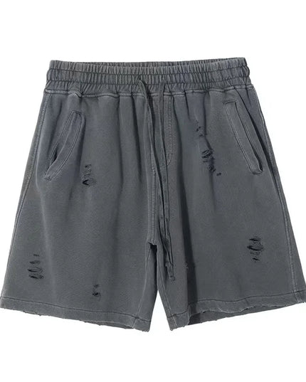 Cut-Up Vintage Shorts Dark Grey Shorts