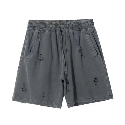 Cut-Up Vintage Shorts Dark Grey Shorts