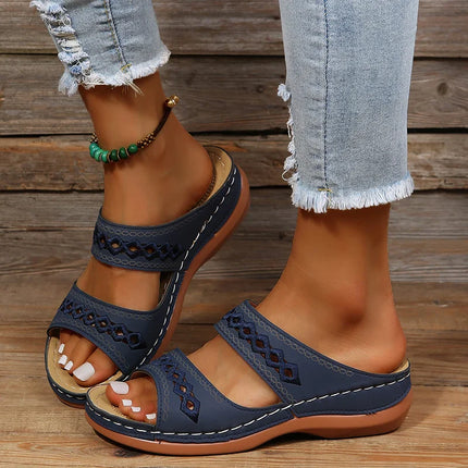 Diana™ | Chunky Orthopedic Sandals Dark blue Shoes & Sandals