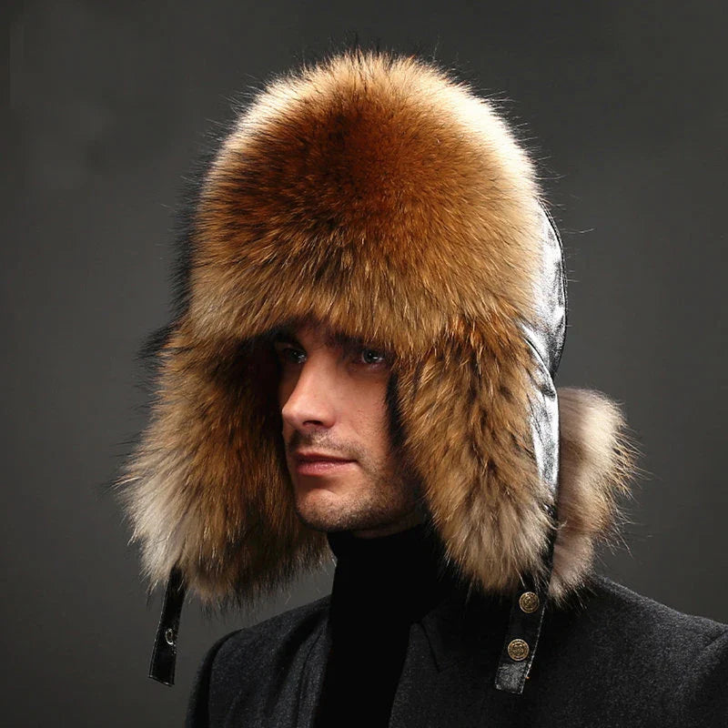 Faux Fur Hat – Unisex Winter Ear Flap Trapper Hat Hats