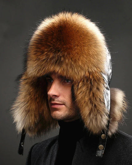 Faux Fur Hat – Unisex Winter Ear Flap Trapper Hat Hats