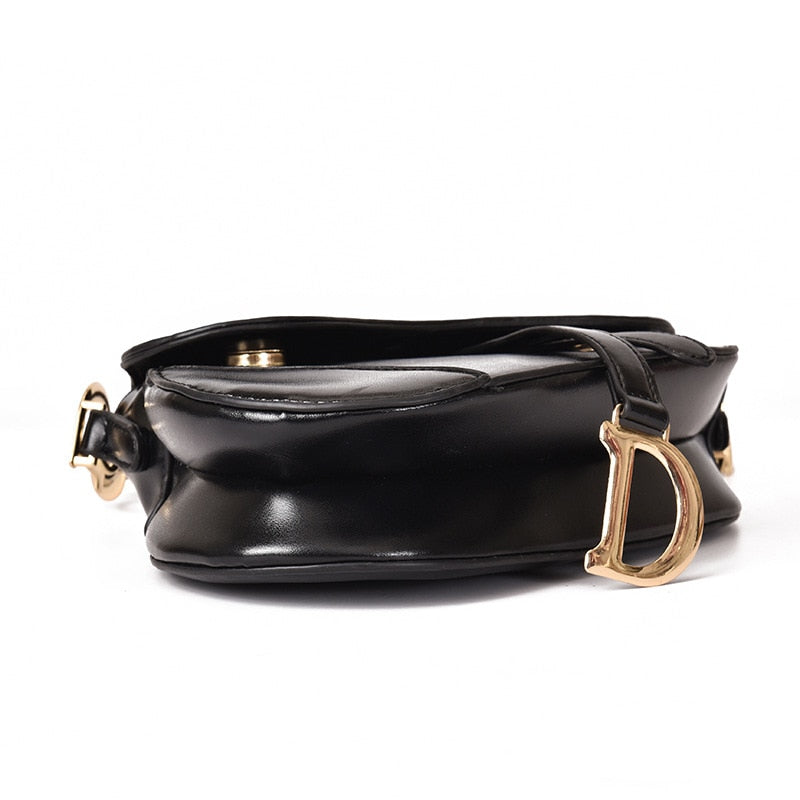 Sophia Women's PU Leather Saddle Shoulder Bag Handbags