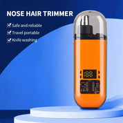 2-in-1 Professional Electric Ear & Nose Hair Trimmer for Men - Painless Portable Eyebrow Clipper
