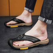 Samuel - Orthopedic Protective Toe Flip-flops Black Shoes