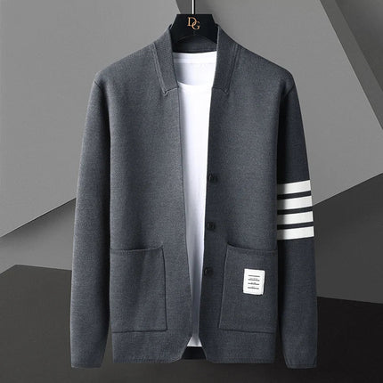 Chase™ | Varsity Premium Cardigan Gray