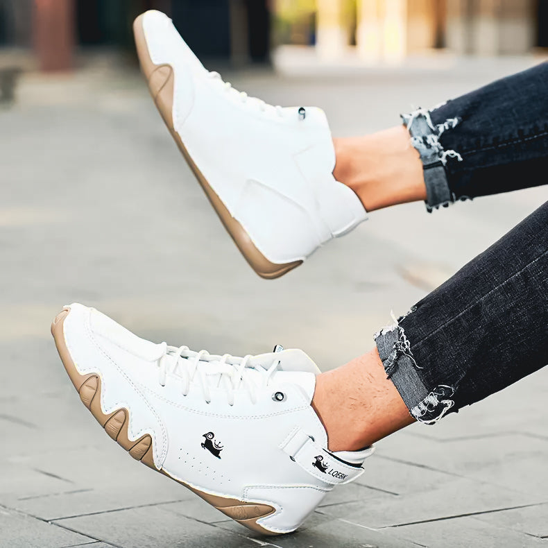 "Florence" Genuine Leather Italian Shoes White Shoes