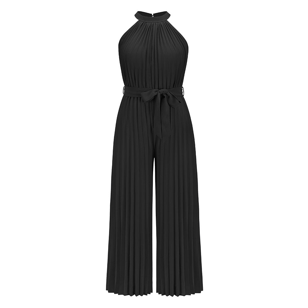 Lucy | Pleated Jumpsuit With Belt