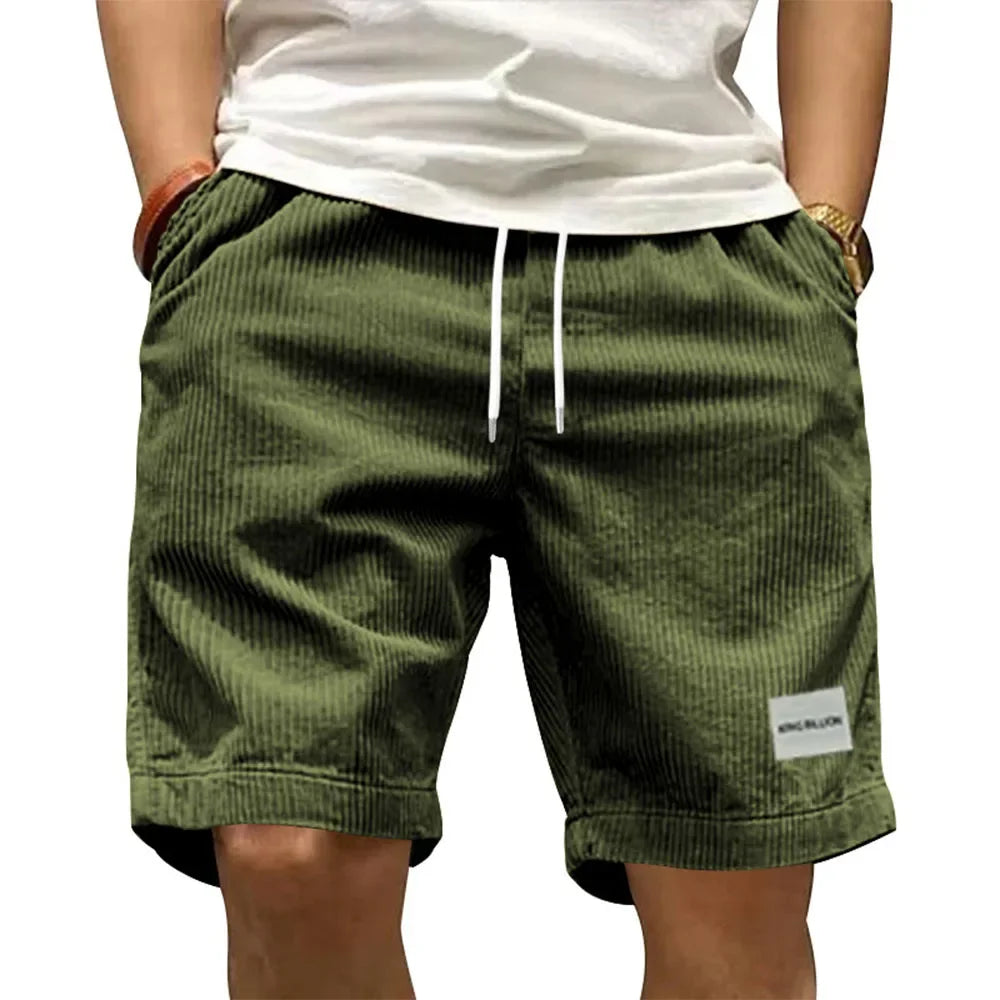 Vintage Corduroy Cargo Shorts Green Shorts