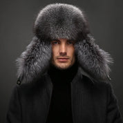 Faux Fur Hat – Unisex Winter Ear Flap Trapper Hat Anthracite Hats