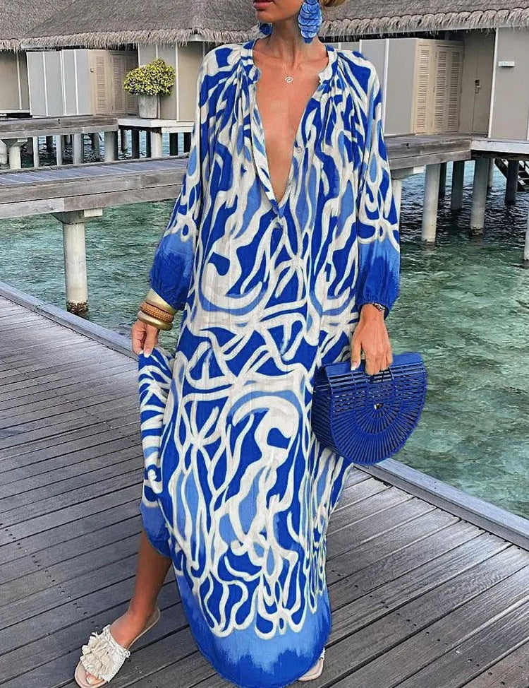 Nerys | Maxi dress Blue Dresses