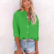Rachel | Casual Blouse Green Blouse