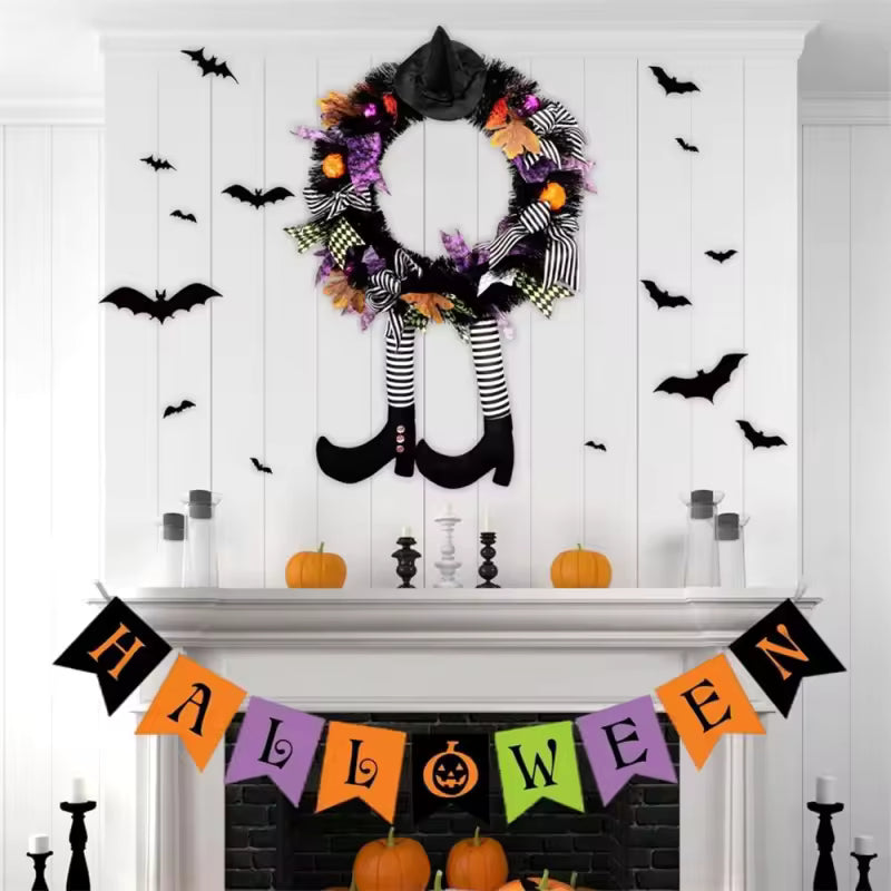 Spooky Witch Halloween Wreath Halloween Decorations