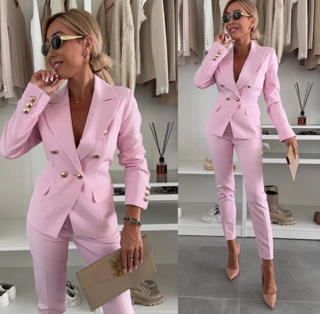 Linda & Jasmine - Elegant 2 piece set Pink