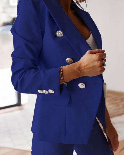Linda & Jasmine - Elegant 2 piece set Blue