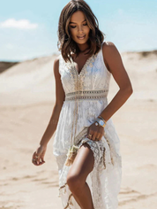 Mia™ | Elegant Boho Dress White Dresses