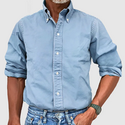 Adam | Long-Sleeved Shirt Pale Blue