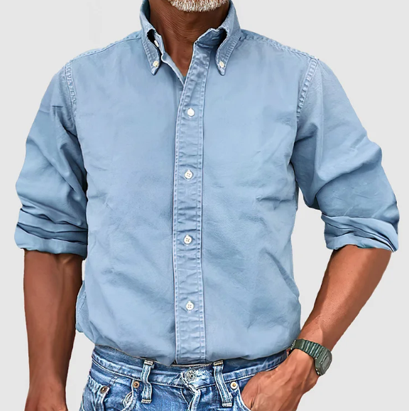 Adam | Long-Sleeved Shirt Pale Blue