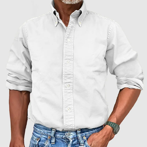 Adam | Long-Sleeved Shirt White