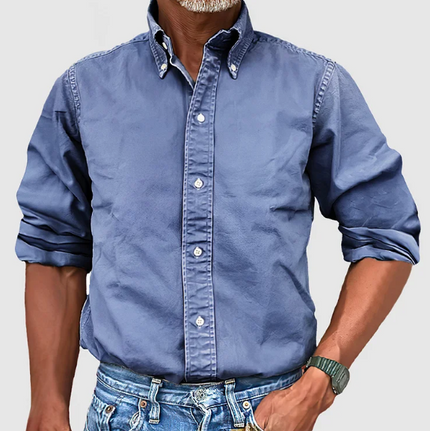 Adam | Long-Sleeved Shirt Blue